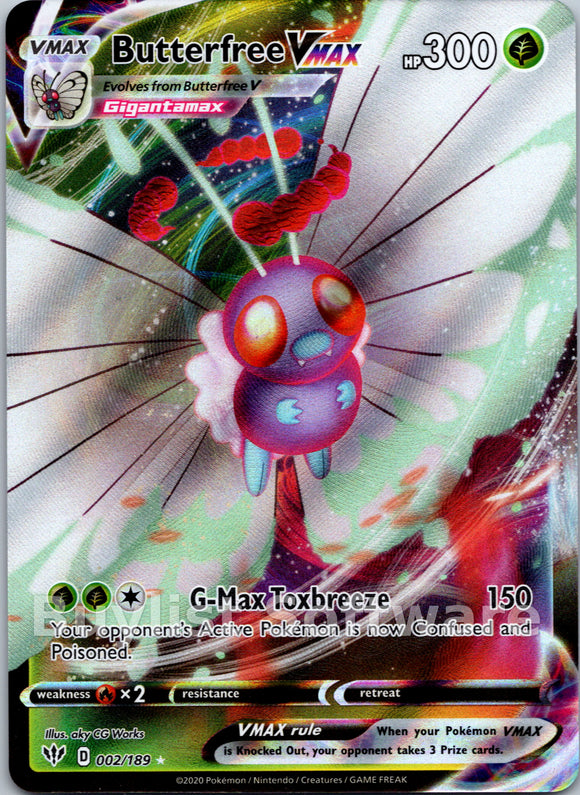 Butterfree VMAX [002/189] [Darkness Ablaze] Holofoil
