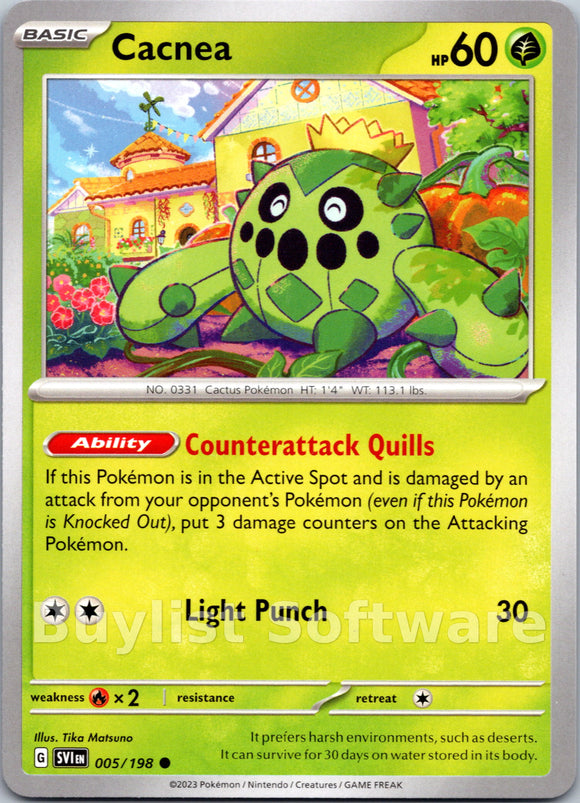 Cacnea [005/198] [Scarlet & Violet Base Set]
