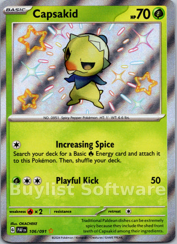 Capsakid [106/091] [Paldean Fates] Holofoil
