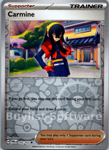 Carmine [145/167] [Twilight Masquerade] Reverse Holofoil