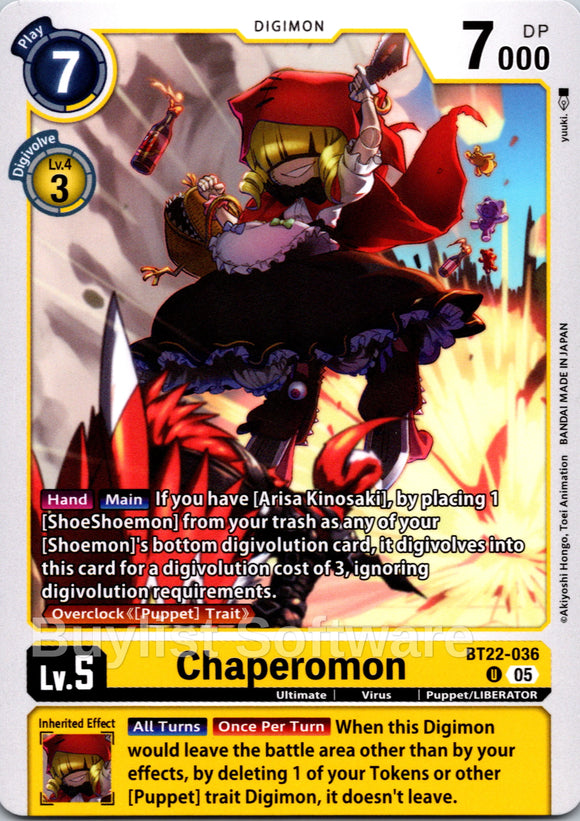 Chaperomon [BT22-036 U] [Cyber Eden]