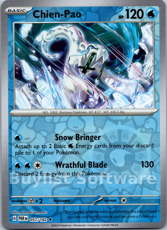 Chien-Pao [057/182] [Paradox Rift] Reverse Holofoil