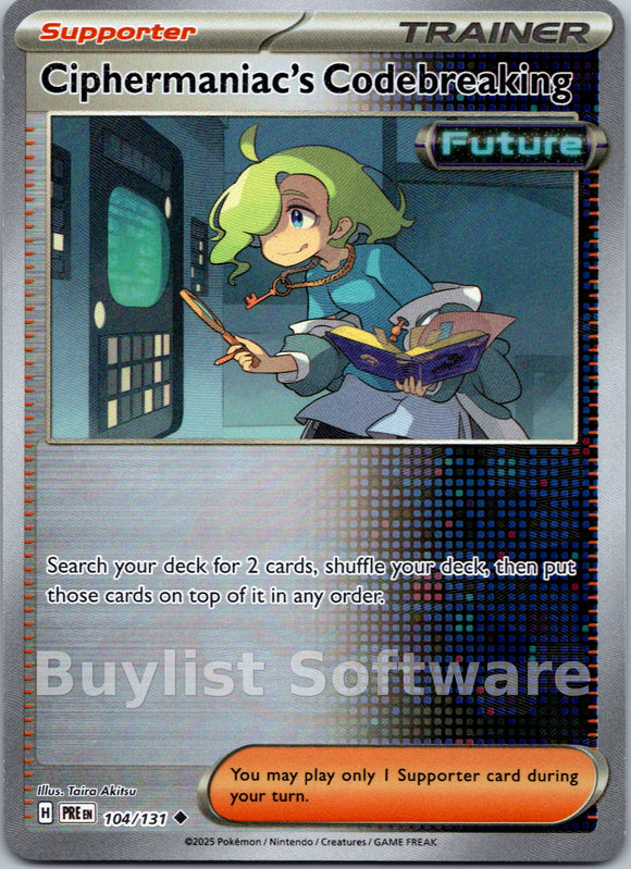 Ciphermaniac's Codebreaking (Poke Ball Pattern) [104/131] [Prismatic Evolutions] Holofoil