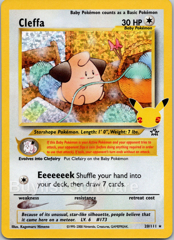 Cleffa [20/111] [Celebrations: Classic Collection] Holofoil