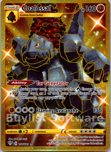 Coalossal [198/189] [Darkness Ablaze] Holofoil