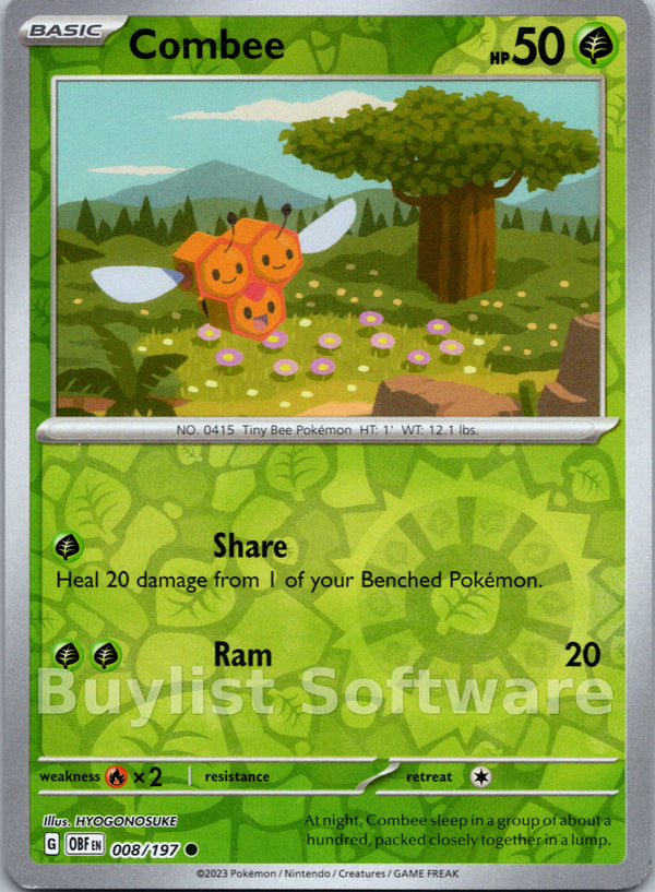 Combee [008/197] [Obsidian Flames] Reverse Holofoil
