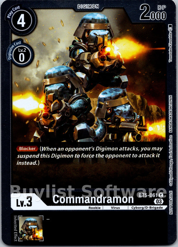 Commandramon (Winner Pack -Blast Ace-) [BT5-061] [Battle of Omni] Foil