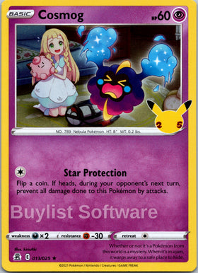 Cosmog [013/025] [Celebrations] Holofoil