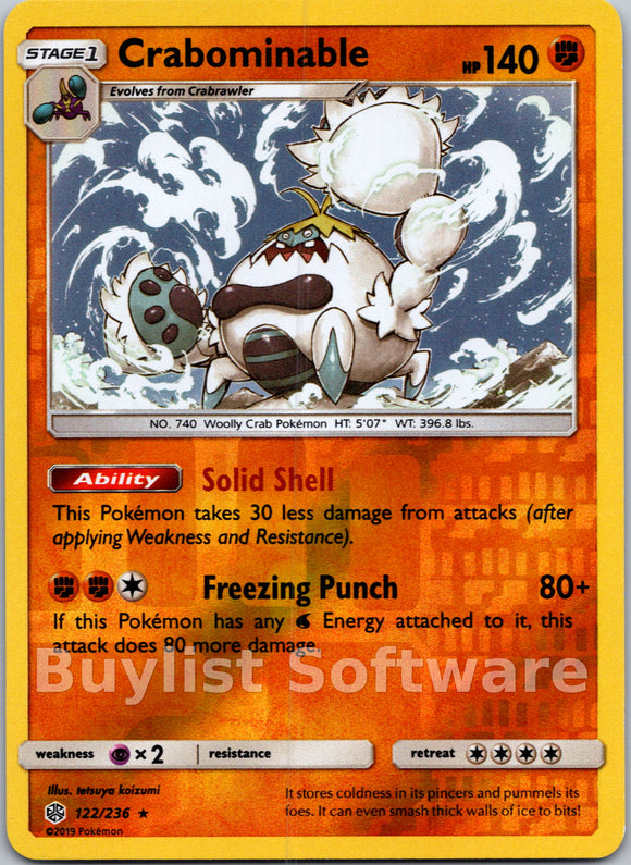 Crabominable [122/236] [Cosmic Eclipse] Reverse Holofoil