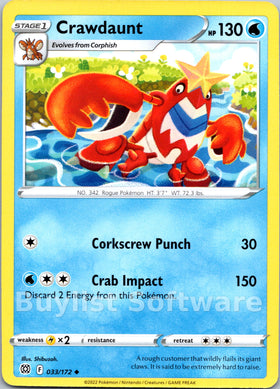 Crawdaunt [033/172] [Brilliant Stars]
