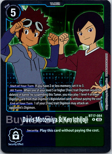 Davis Motomiya & Ken Ichijoji [BT17-084] [Secret Crisis] Foil