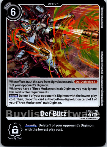 Der Blitz (Foil) [EX7-070] [Digimon LIBERATOR] Foil