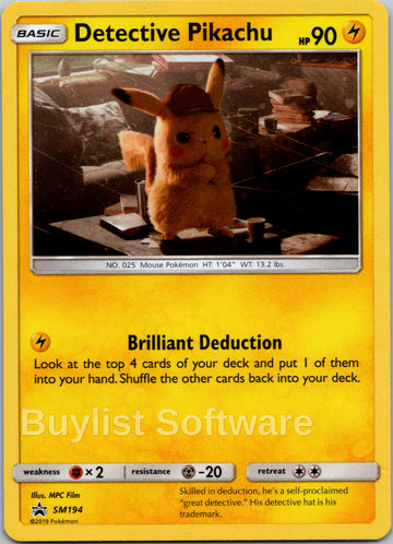 Detective Pikachu [SM194] [Sun & Moon Promos] Holofoil