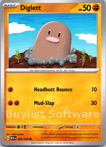 Diglett [050/165] [Scarlet & Violet 151]