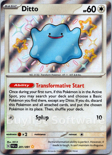 Ditto [201/091] [Paldean Fates] Holofoil