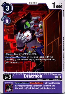 Dracmon [BT23-062] [Hackers' Slumber]