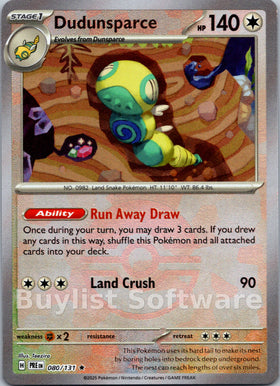 Dudunsparce (Poke Ball Pattern) [080/131] [Prismatic Evolutions] Holofoil