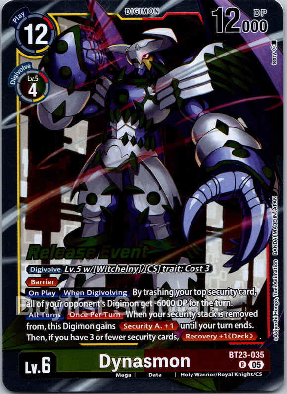 Dynasmon [BT23-035] [Hackers' Slumber Release Event Cards] Foil