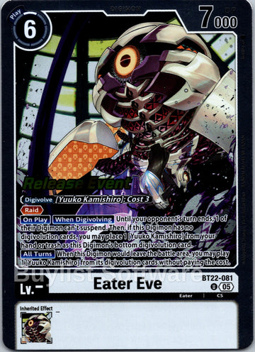 Eater Eve [BT22-081 U] [Cyber Eden Release Event Cards] Foil