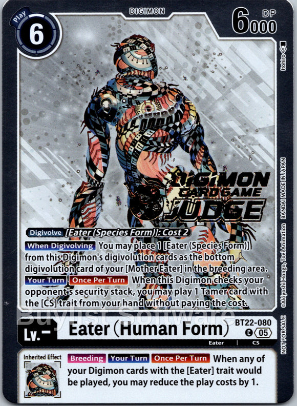 Eater (Human Form) (Judge Pack 2025 Wave 2) [BT22-080] [Cyber Eden] Foil