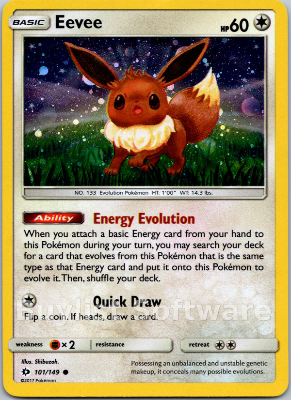 Eevee (General Mills Promo) [101/149] [Sun & Moon Base Set] Holofoil