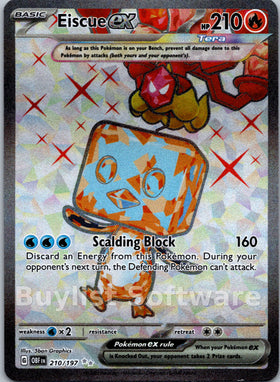 Eiscue ex [210/197] [Obsidian Flames] Holofoil