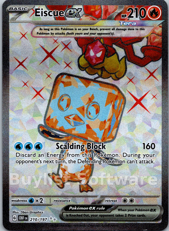 Eiscue ex [210/197] [Obsidian Flames] Holofoil
