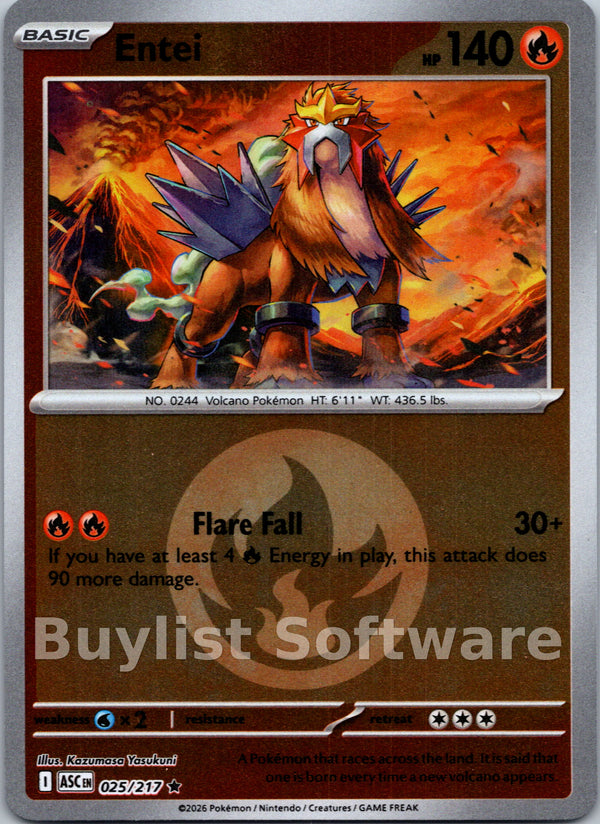 Entei (Energy Symbol Pattern) [025/217] [Ascended Heroes] Reverse Holofoil