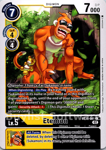 Etemon [BT11-041] [Dimensional Phase]