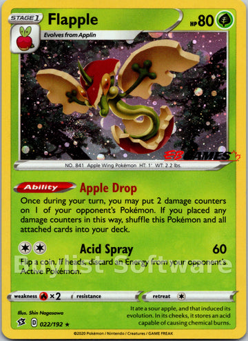 Flapple (EB Games Exclusive) [022/192] [Rebel Clash] Holofoil