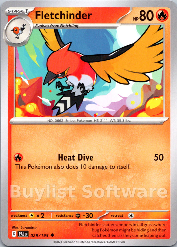 Fletchinder [029/193] [Paldea Evolved]