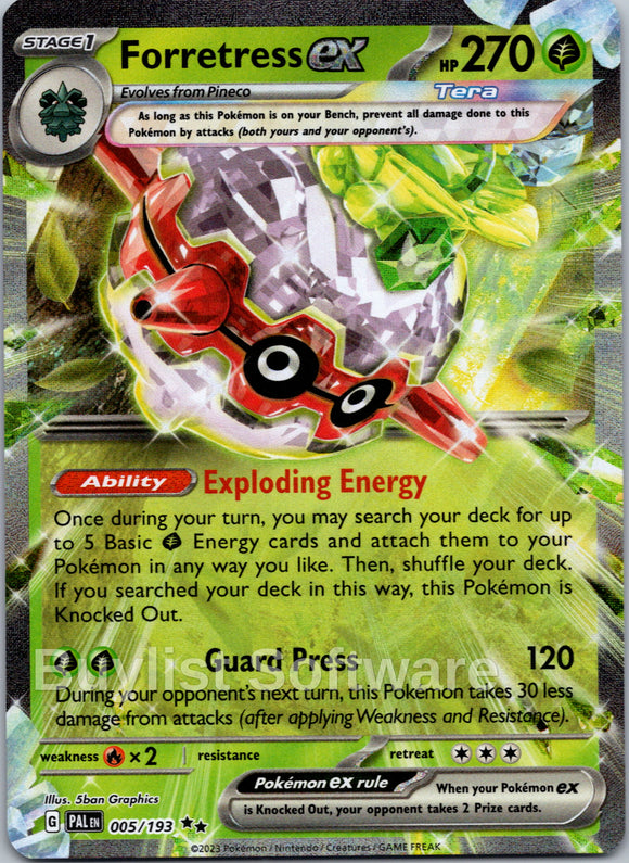 Forretress ex [002/091] [Paldean Fates] Holofoil