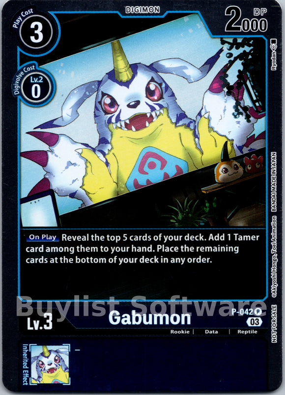 Gabumon (Winner Pack -Blast Ace-) [P-042] [Digimon Promotion Cards] Foil