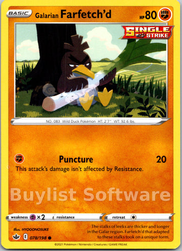 Galarian Farfetch'd [078/198] [Chilling Reign]
