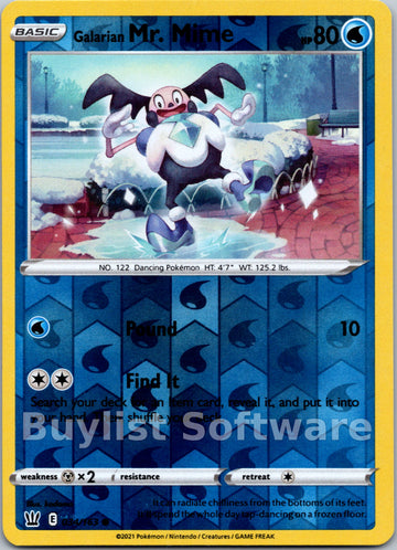 Galarian Mr. Mime [034/163] [Battle Styles] Reverse Holofoil