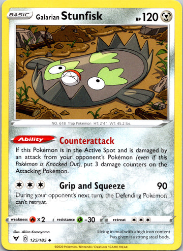 Galarian Stunfisk [125/185] [Vivid Voltage]