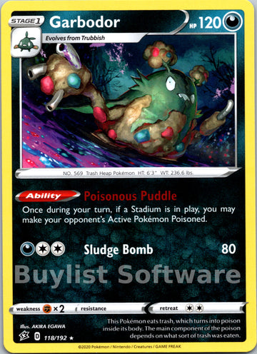 Garbodor [118/192] [Rebel Clash]