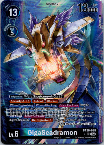 GigaSeadramon (Alternate Art) [BT20-028] [Release Special Booster 2.5] Foil