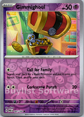 Gimmighoul [087/182] [Paradox Rift] Reverse Holofoil