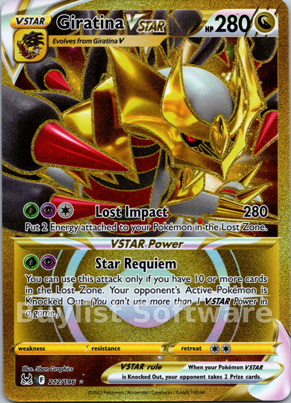 Giratina VSTAR (212) [212/196] [Lost Origin] Holofoil