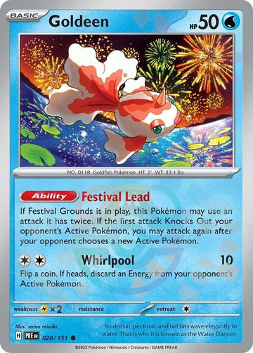 Goldeen (Master Ball Pattern) [020/131] [Prismatic Evolutions] Holofoil
