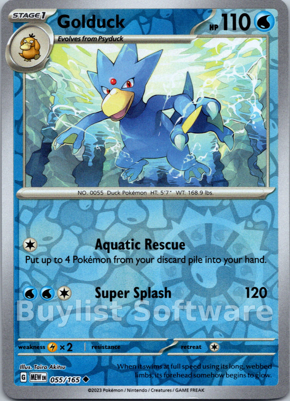 Golduck [055/165] [Scarlet & Violet 151] Reverse Holofoil