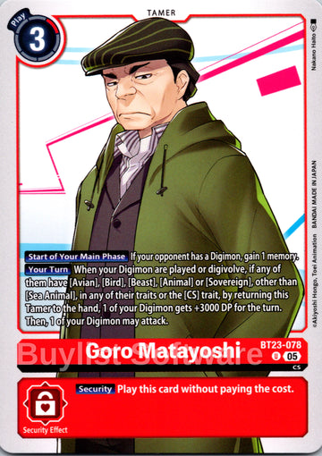 Goro Matayoshi [BT23-078] [Hackers' Slumber]