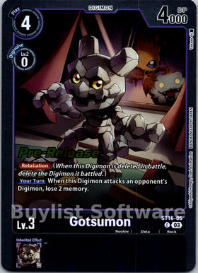 Gotsumon [ST16-05] [Starter Deck 16: Wolf of Friendship Pre-Release Cards] Foil