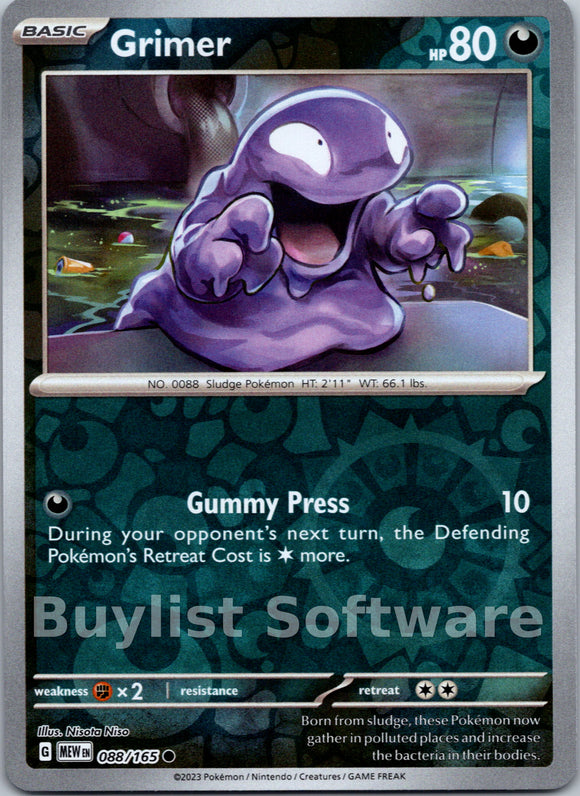 Grimer [088/165] [Scarlet & Violet 151] Reverse Holofoil