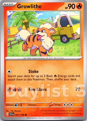 Growlithe [031/198] [Scarlet & Violet Base Set]