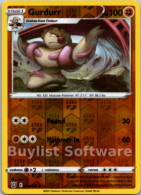 Gurdurr [074/163] [Battle Styles] Reverse Holofoil