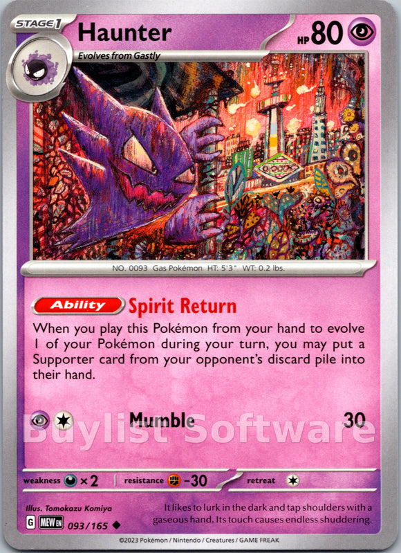 Haunter [093/165] [Scarlet & Violet 151]