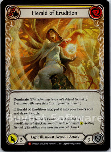 Herald of Erudition (Extended Art) [MON004] [Monarch] 1st Edition Rainbow Foil