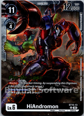 HiAndromon [ST15-13] [Starter Deck 15: Dragon of Courage Pre-Release Cards] Foil